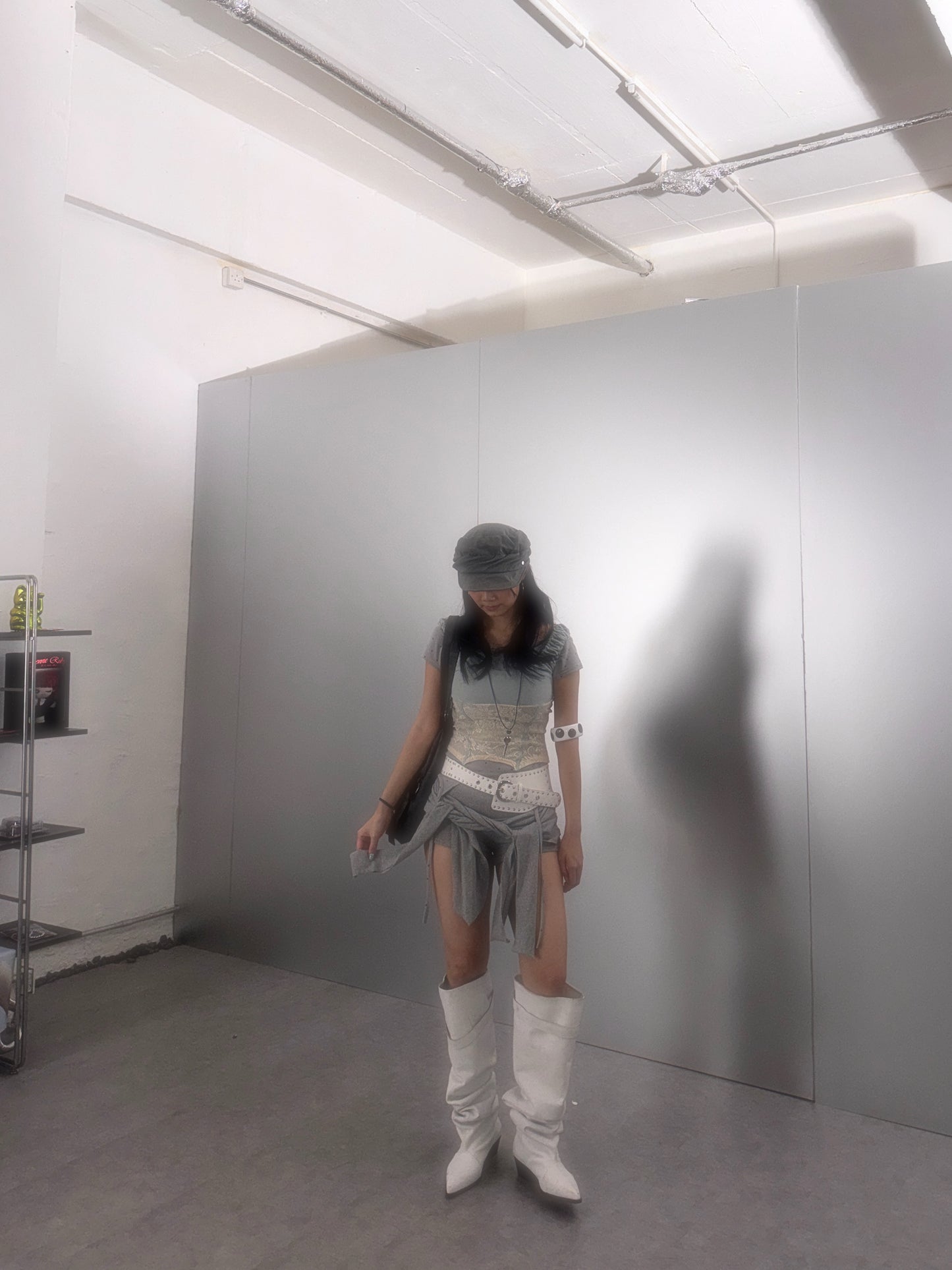 綁帶短棉褲