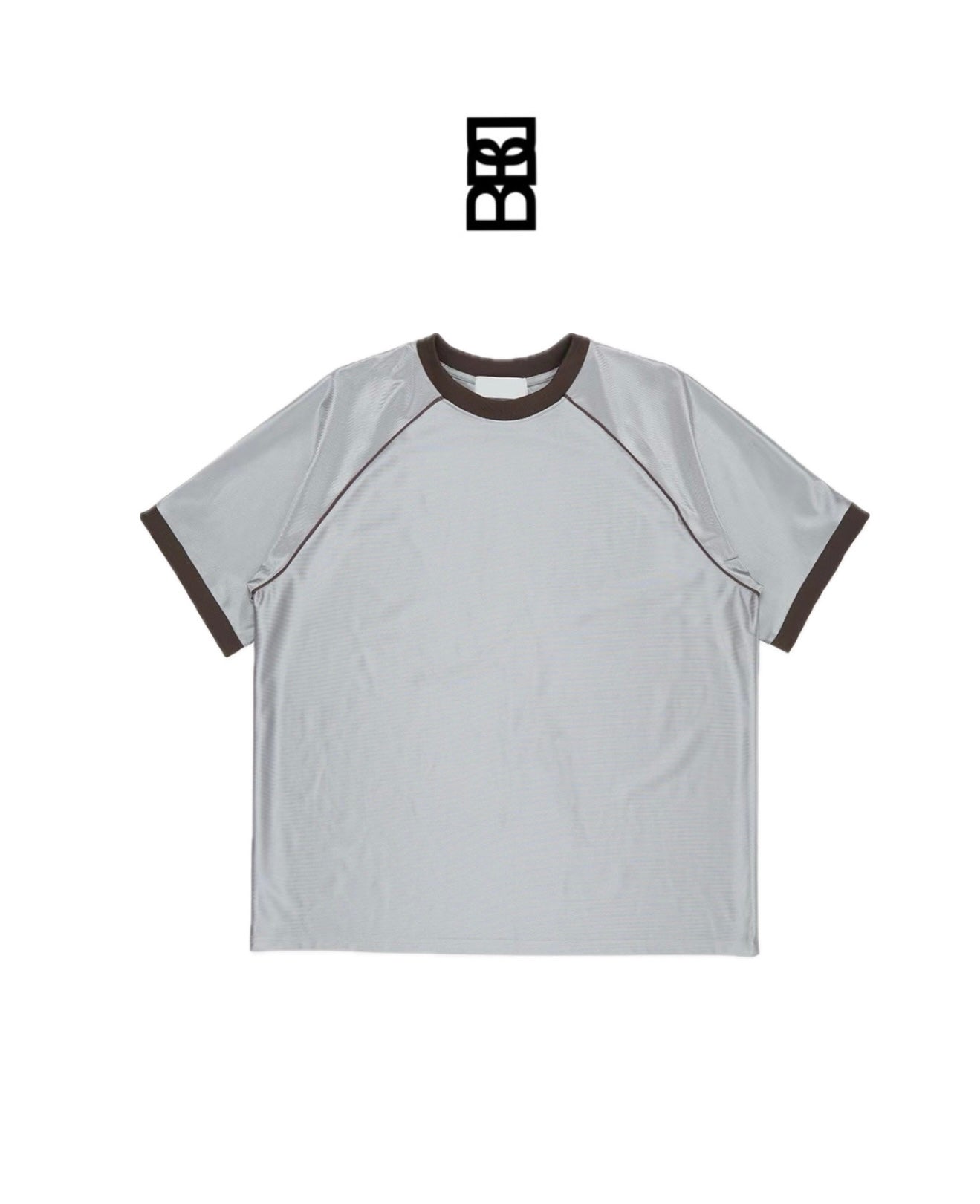 拼色袖鍛面運動短袖TEE［ 3 COLOURS ］