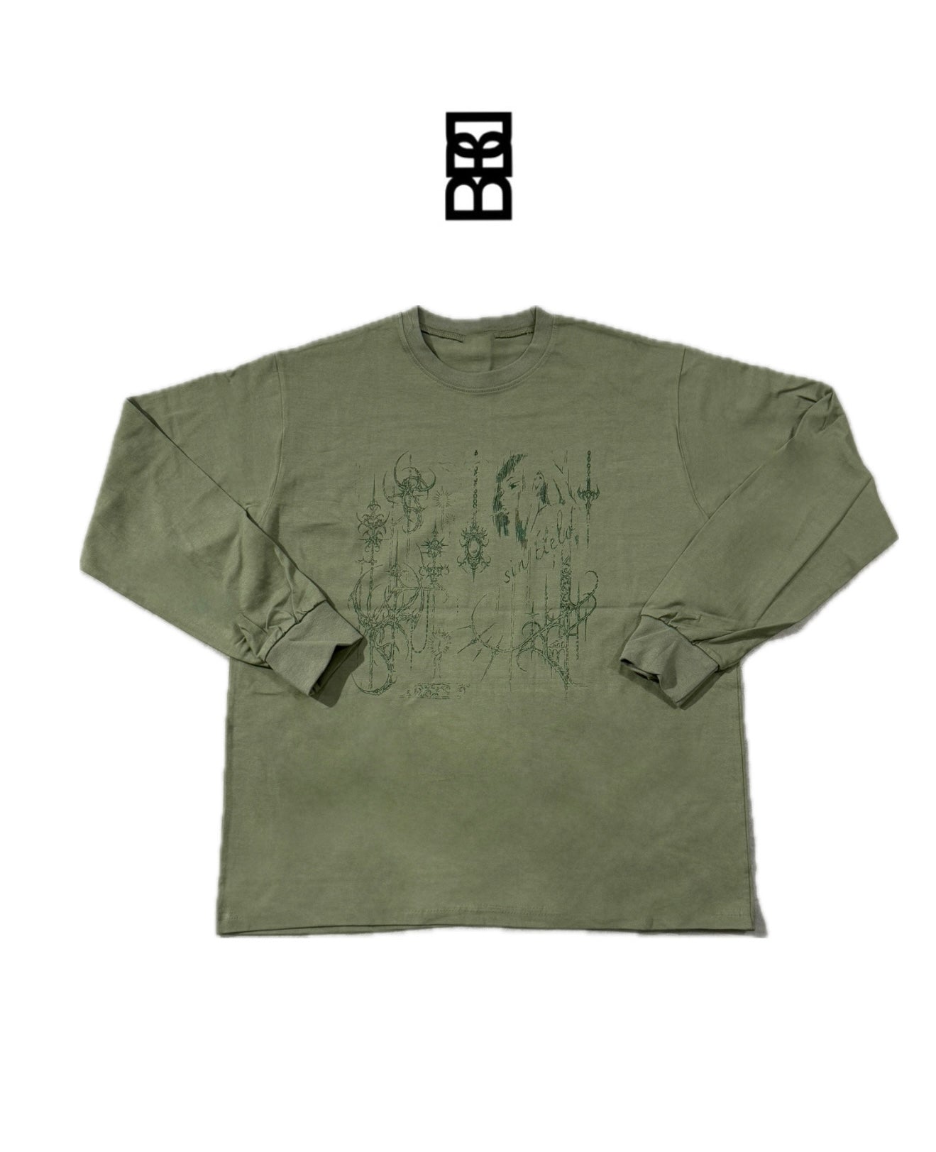 素描圖像長袖衫［ 3 COLOURS ］