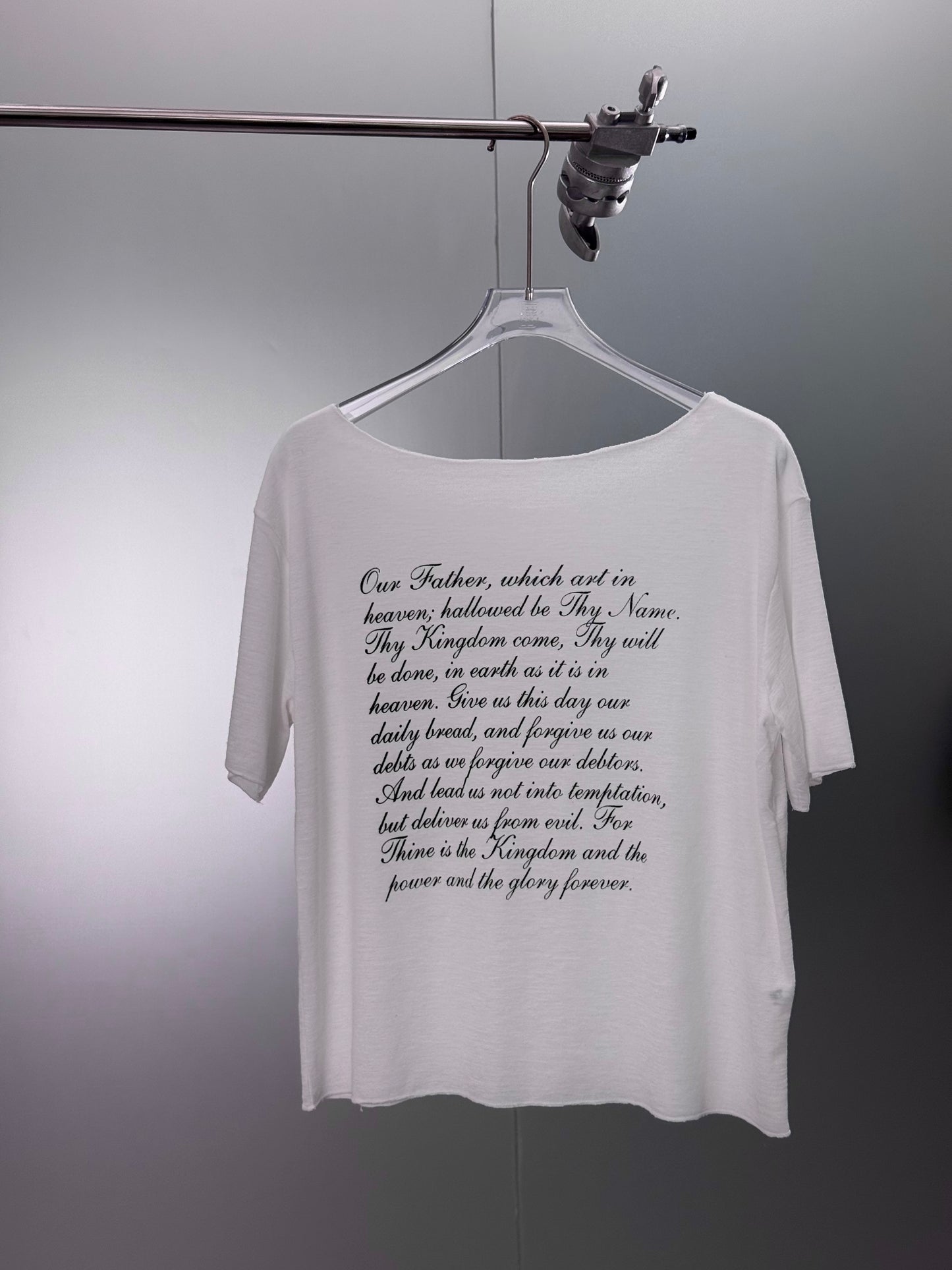 潦草英文oversize 跌膊短袖T恤 [2 COLOURS]