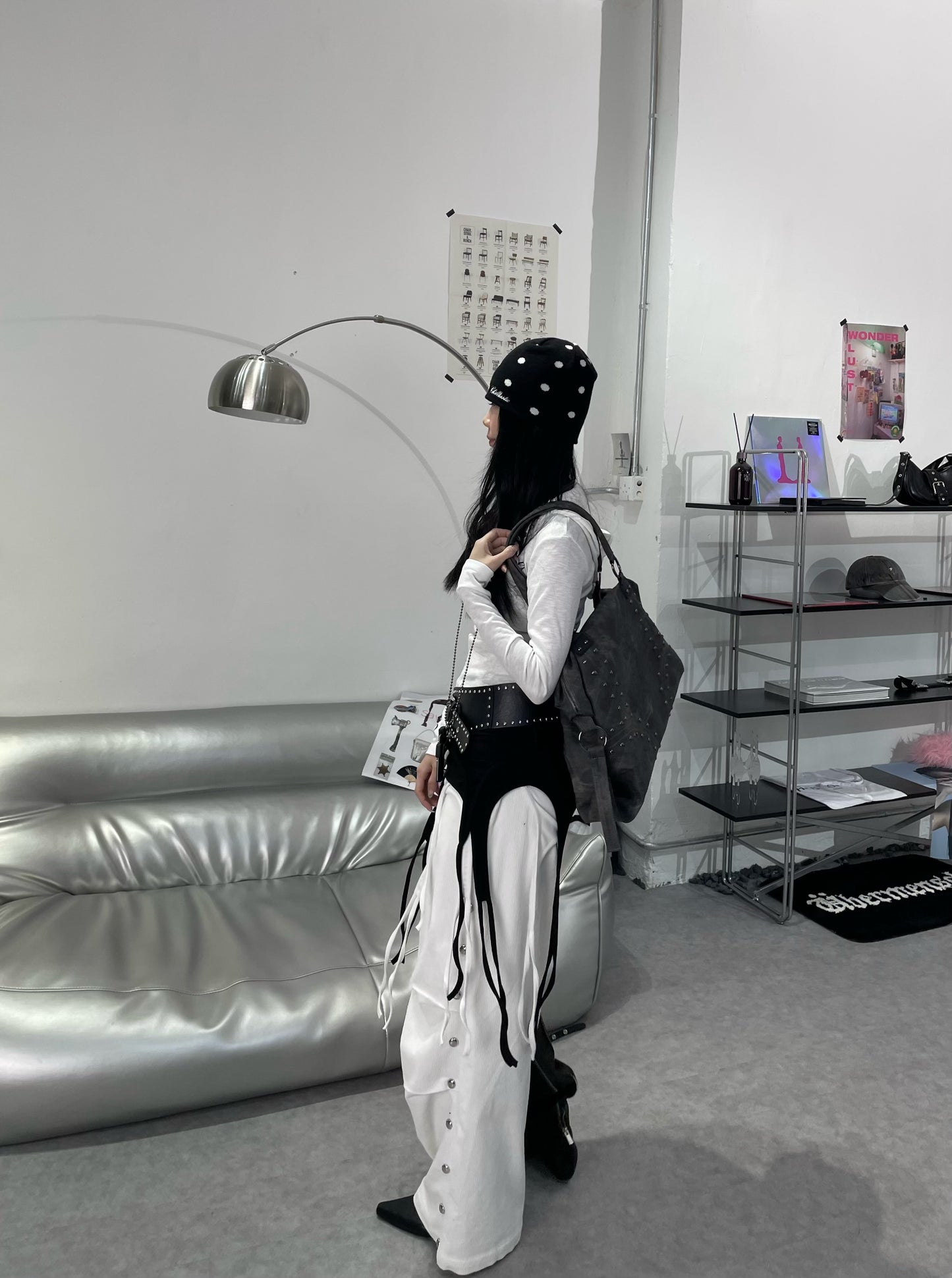 窩釘燈芯絨長褲