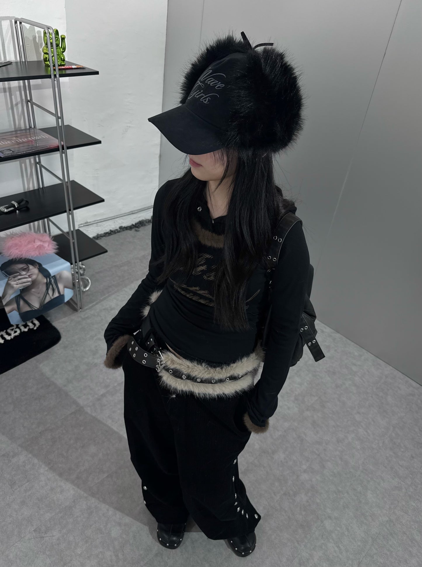 WAVE GIRL毛毛Cap帽
