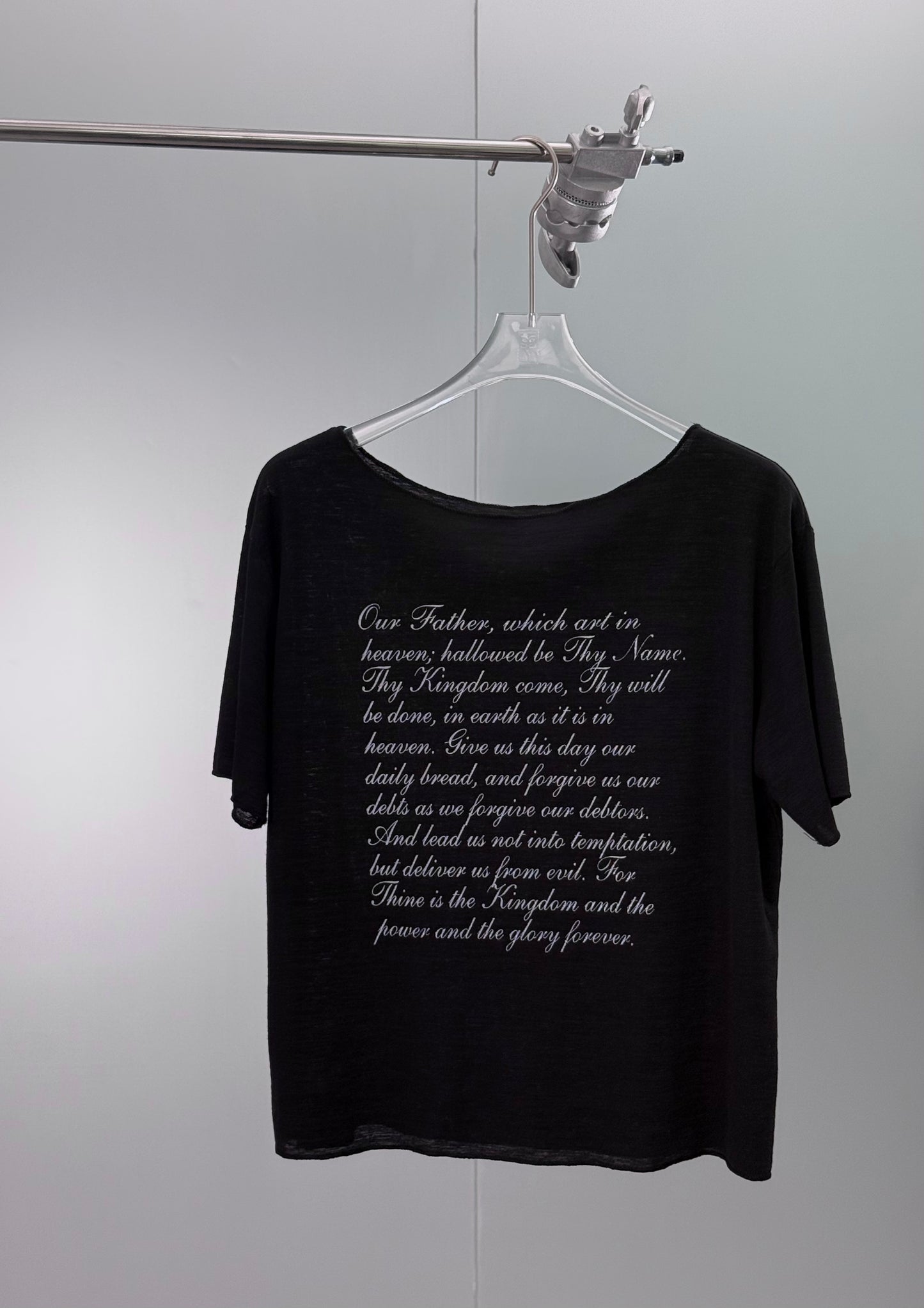 潦草英文oversize 跌膊短袖T恤 [2 COLOURS]