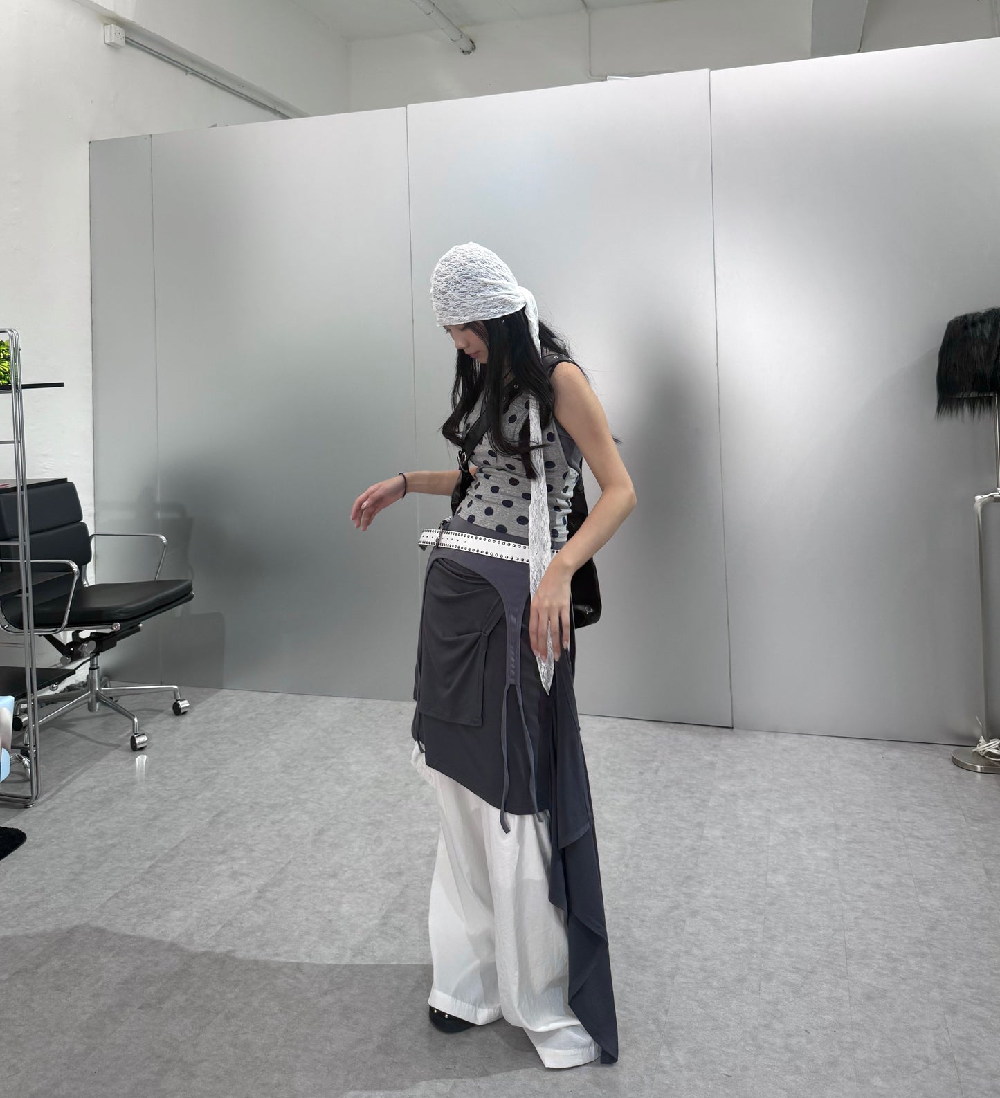 波點排掛頸背心 [2 COLOURS]