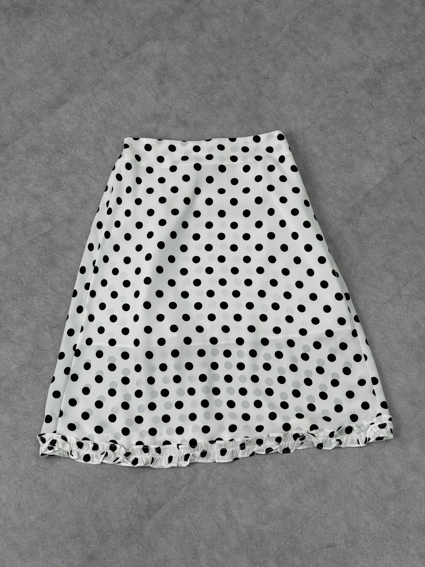 波點花邊雪紡中長裙［ 2 COLOURS ］