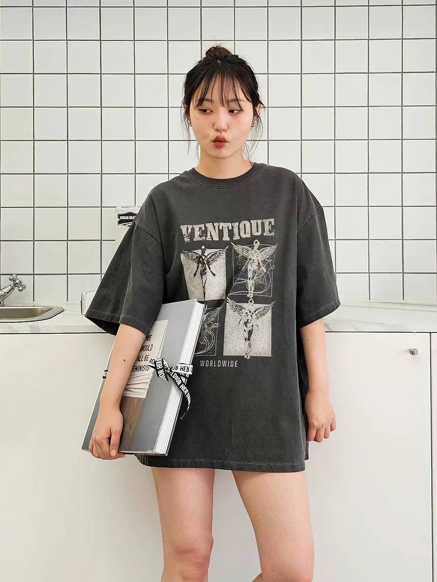 VENTIQUE 四天使洗水短袖TEE［ 3 COLOURS ］