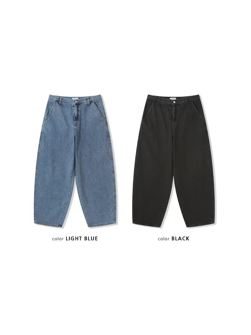100%COTTON SAVANT CARTEL 背面人像錐形洗水牛仔褲 [ 2 COLOURS / 2 SIZE  ]