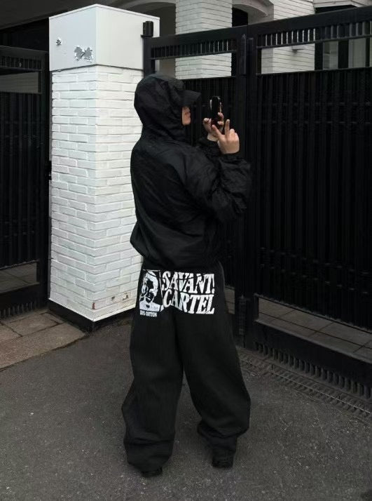 100%COTTON SAVANT CARTEL 背面人像錐形洗水牛仔褲 [ 2 COLOURS / 2 SIZE  ]