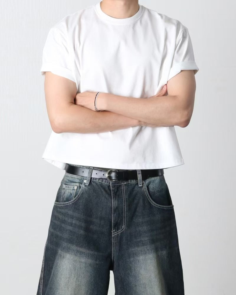 62CM 寬鬆純色短袖TEE [ 3 COLOURS ]