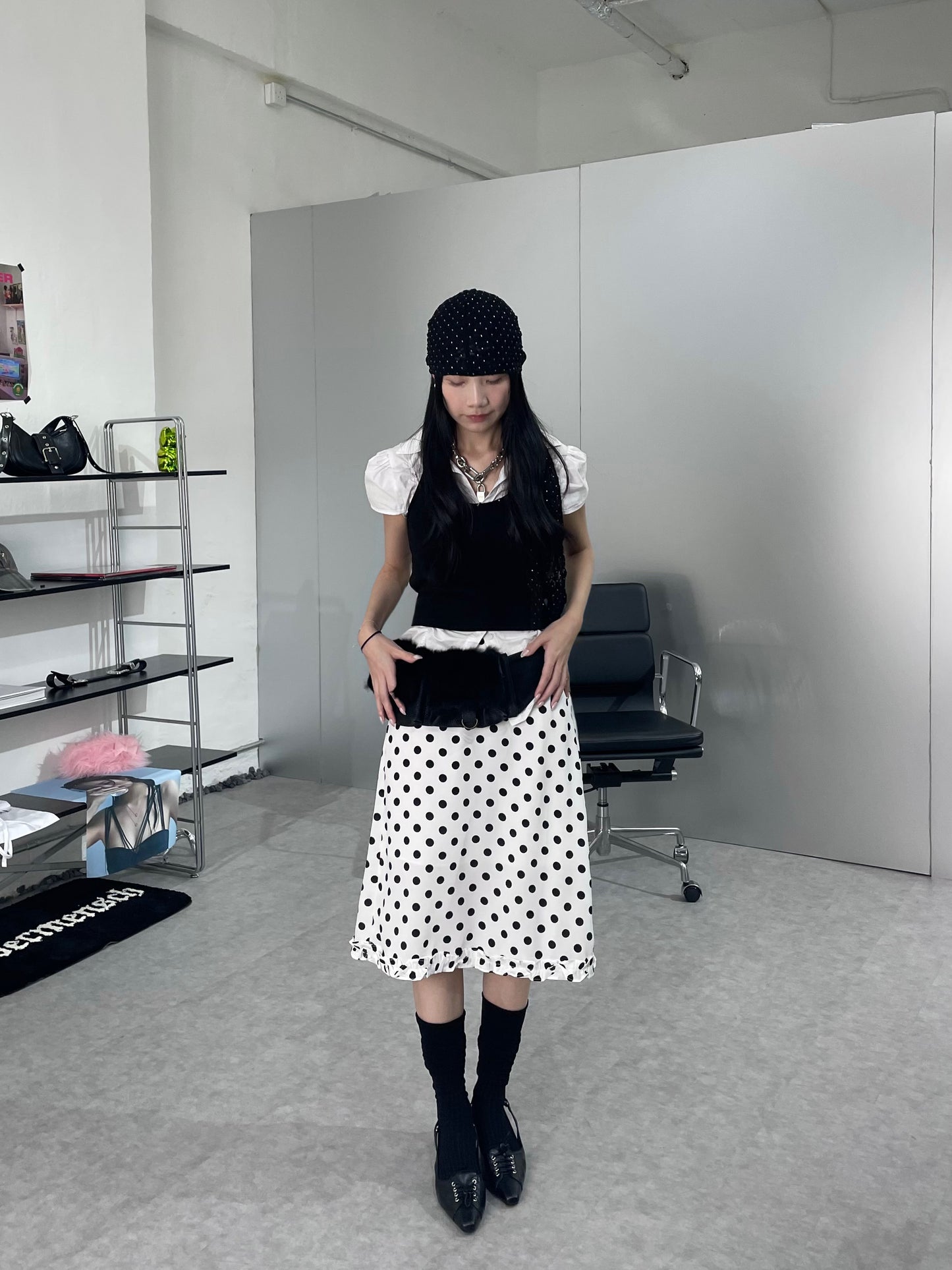 窩釘掛頸背心 [3 COLOURS]