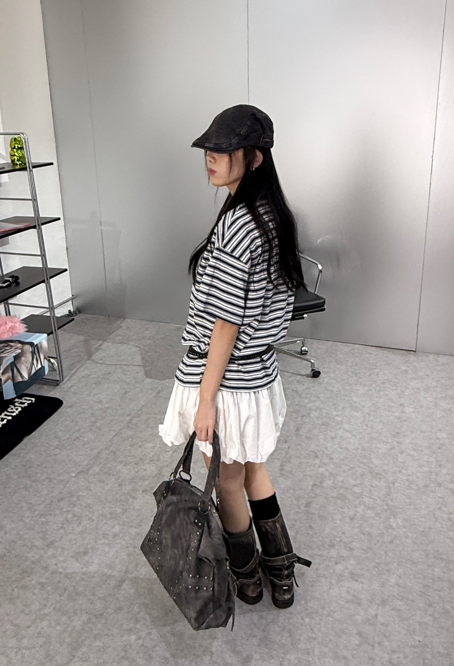 短版橫間短袖POLO衫［ 4 COLOURS ]