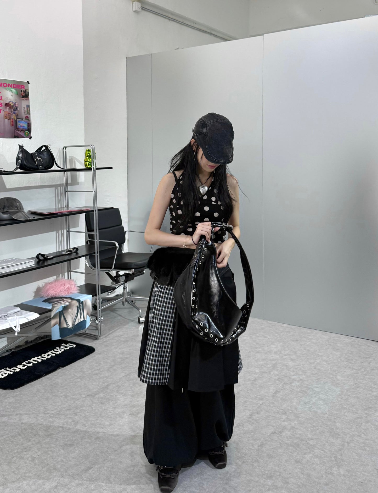 波點排掛頸背心 [2 COLOURS]