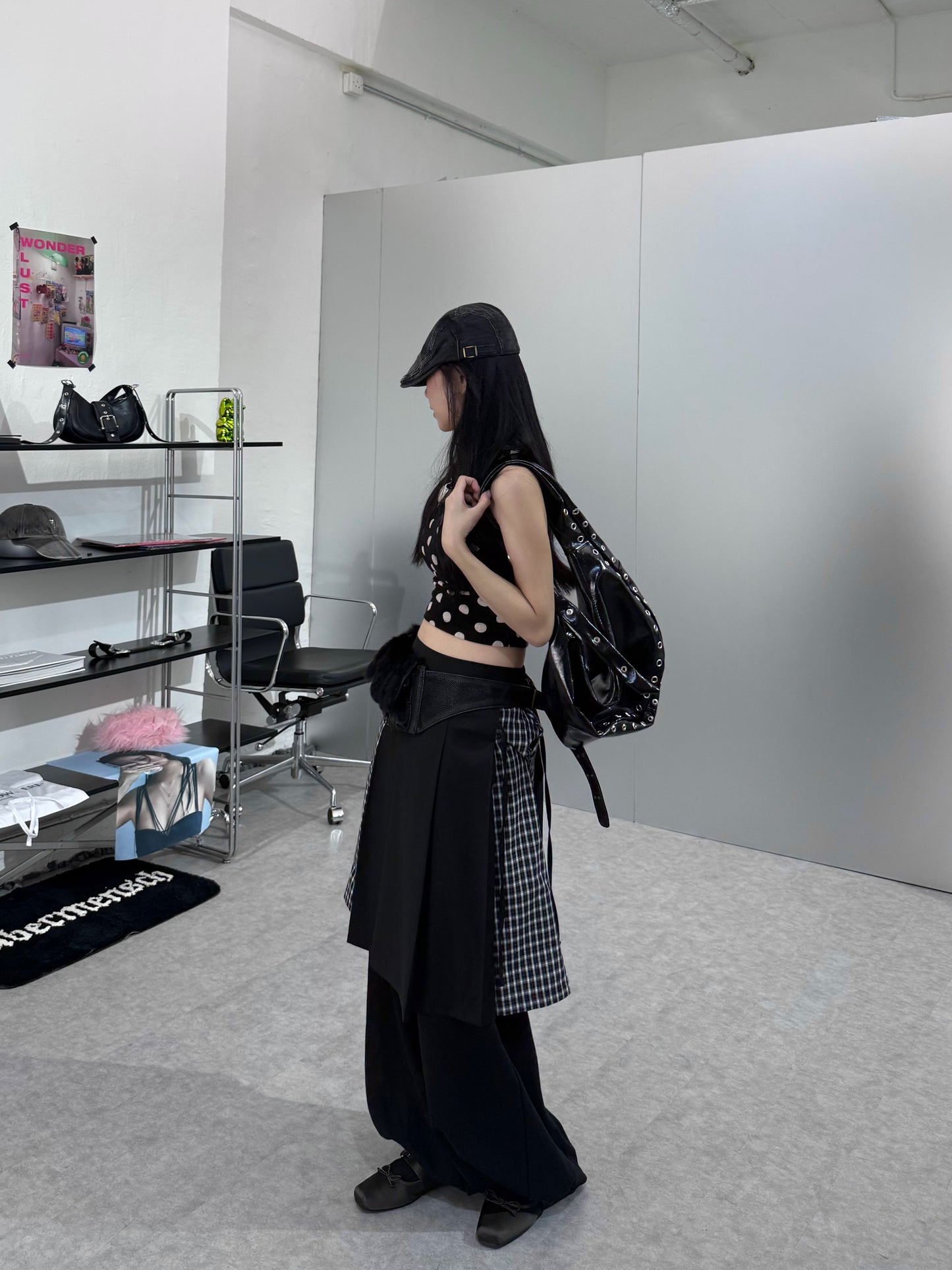 波點排掛頸背心 [2 COLOURS]