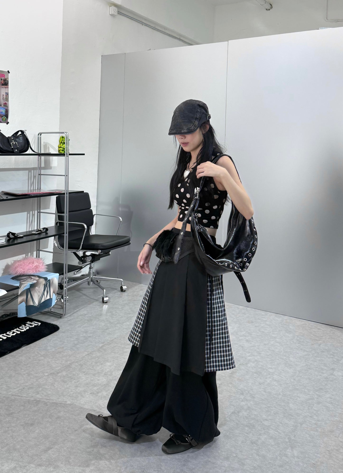 波點排掛頸背心 [2 COLOURS]