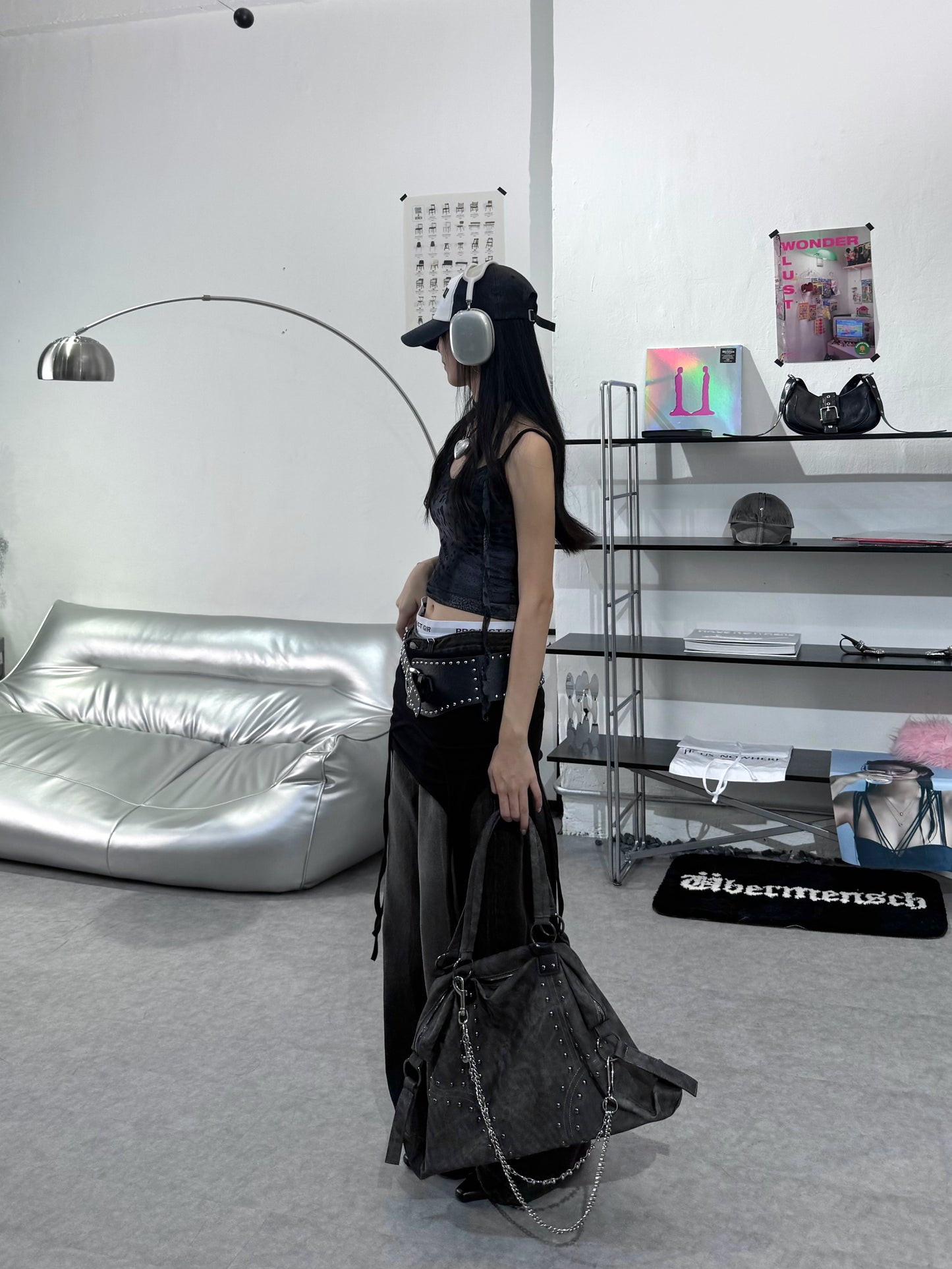 豹紋雪紡背心連絲帶 [2 COLOURS]