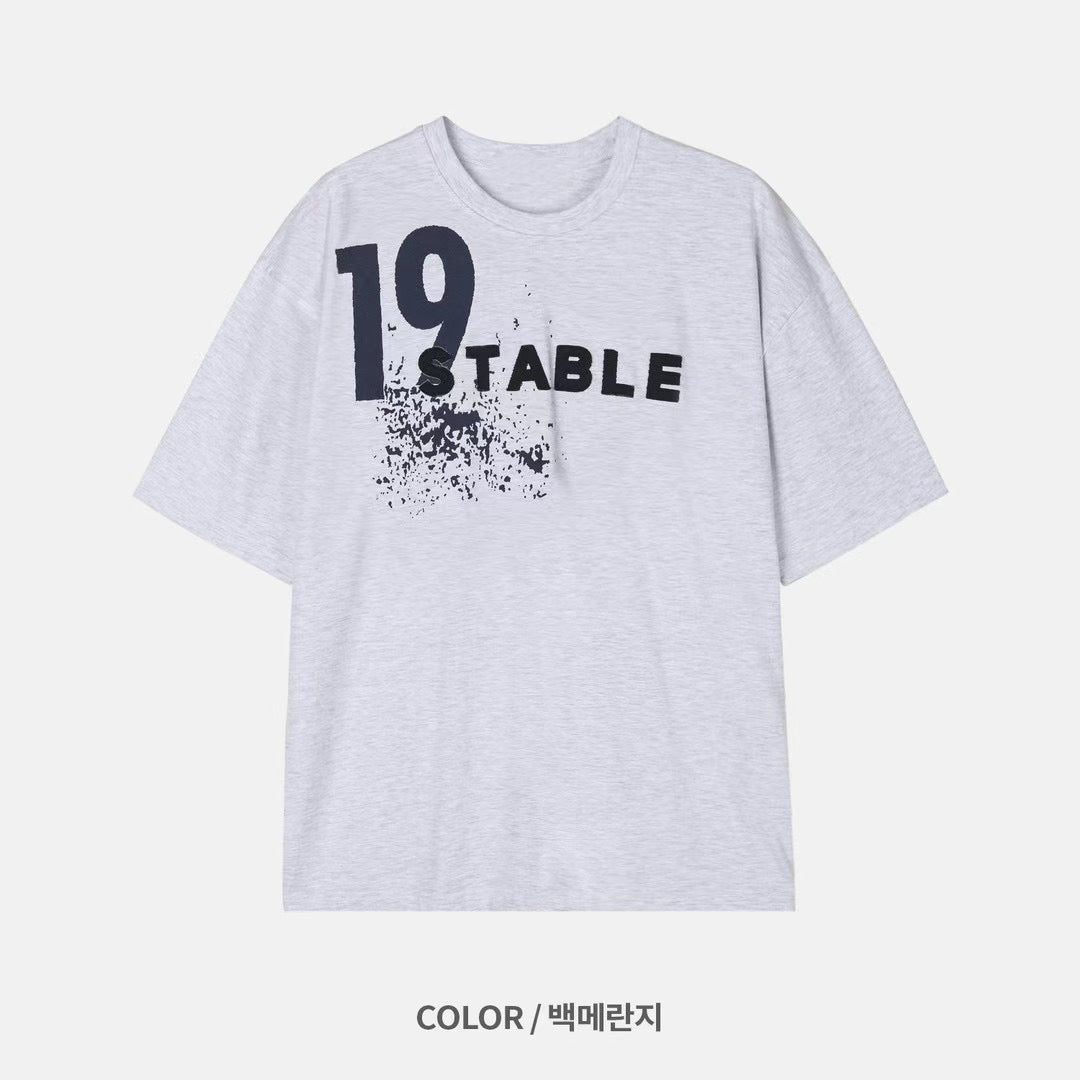 19 STABLE 潑墨短袖TEE［ 3 COLOURS ］