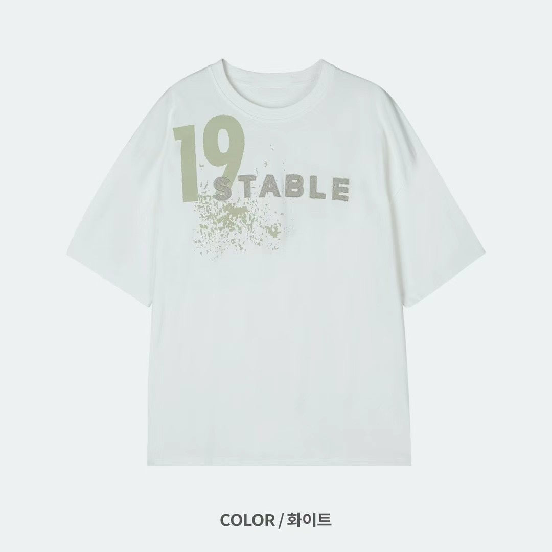 19 STABLE 潑墨短袖TEE［ 3 COLOURS ］