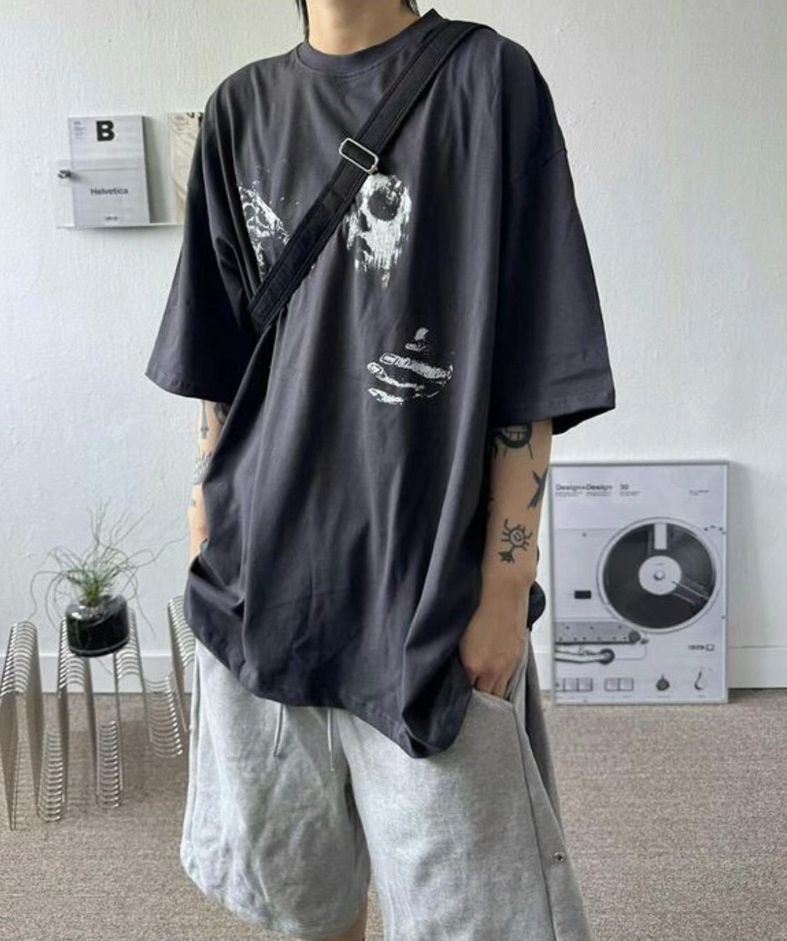 DEATH IN JUNE 人像OVER SIZE短袖TEE