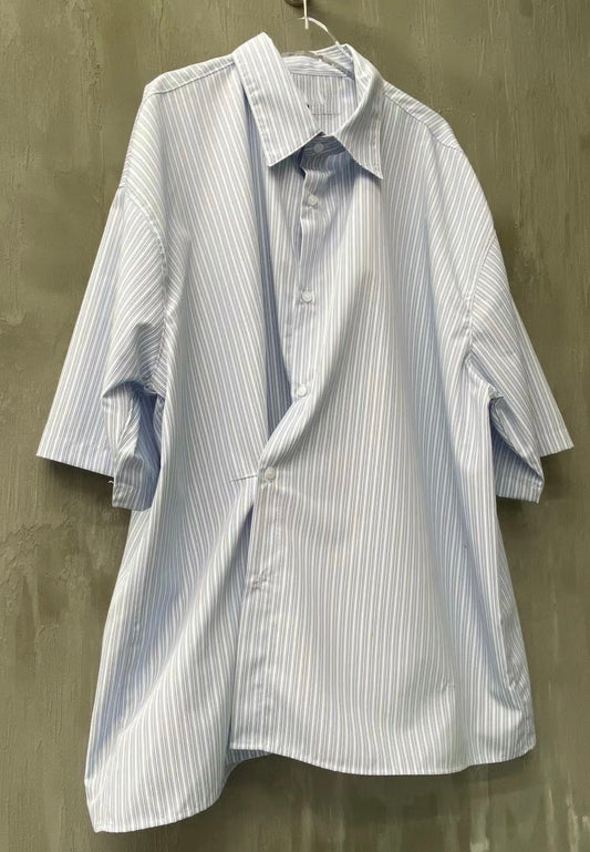 OVER SIZE 直間多著法短袖恤衫［ 2 COLOURS ］